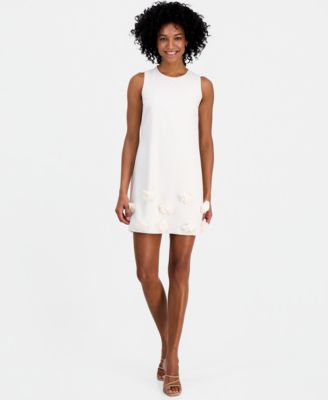 Women's Rosette Sleeveless Shift Dress