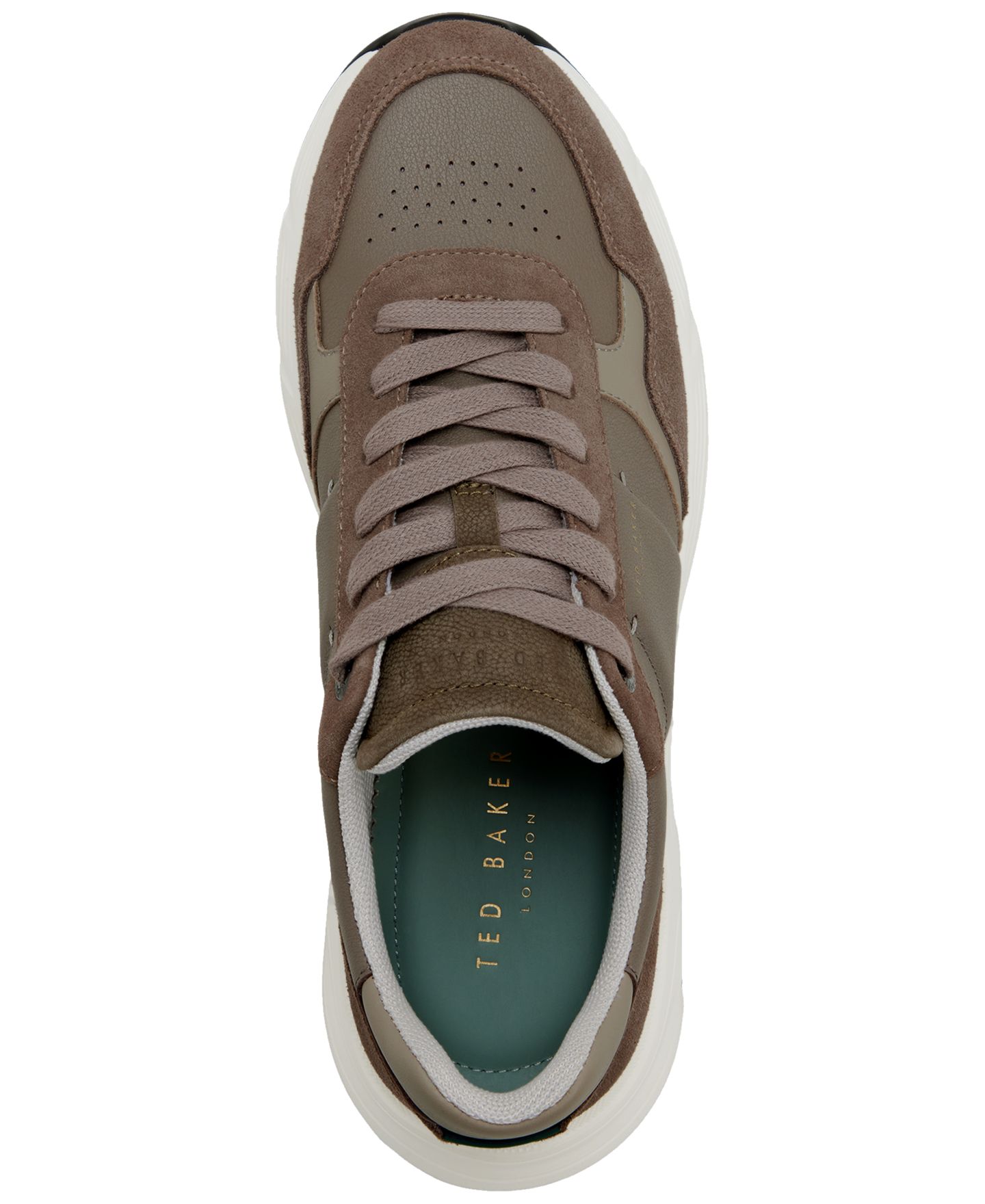 Мужские кроссовки Ted Baker Keston Lace-Up Running, цвет: Тёмный бежевый — фото 4