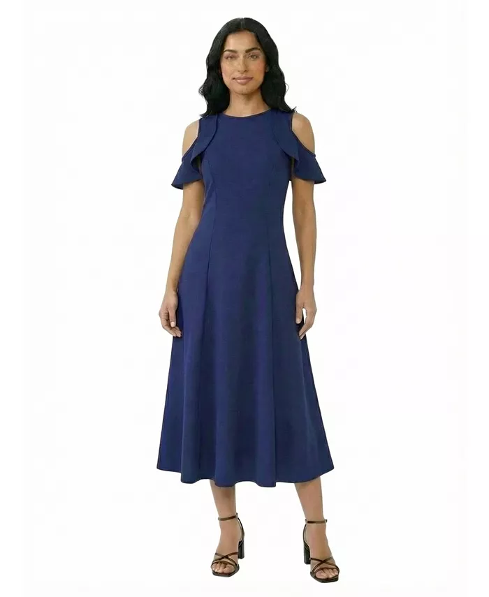 Petite Ruffle-Sleeve Maxi Dress - thumbnail 2