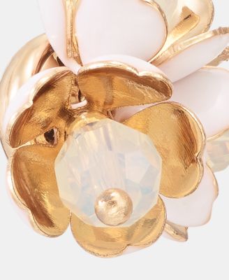 Textured Flower Stud Earrings