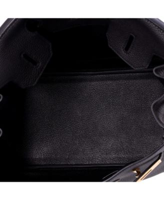 Birkin 30 Handbag Black Togo with Rose Gold Hardware