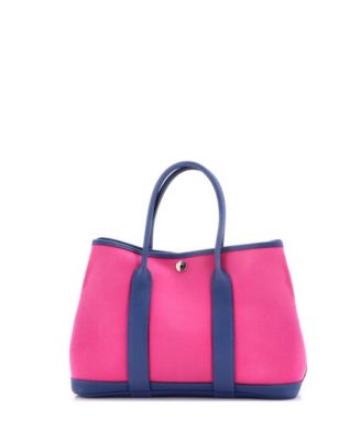 30 Garden Party Tote Toile and Leather