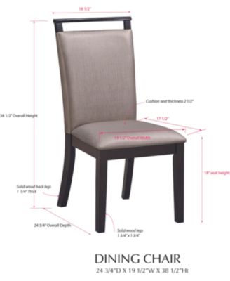 Set of 2 White & Champagne Modern Dining Chairs – Upholstered Polyester with Wood Legs