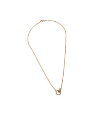 Yellow Gold Diamond Love Necklace