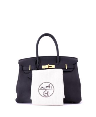 Birkin 30 Handbag Black Togo with Rose Gold Hardware