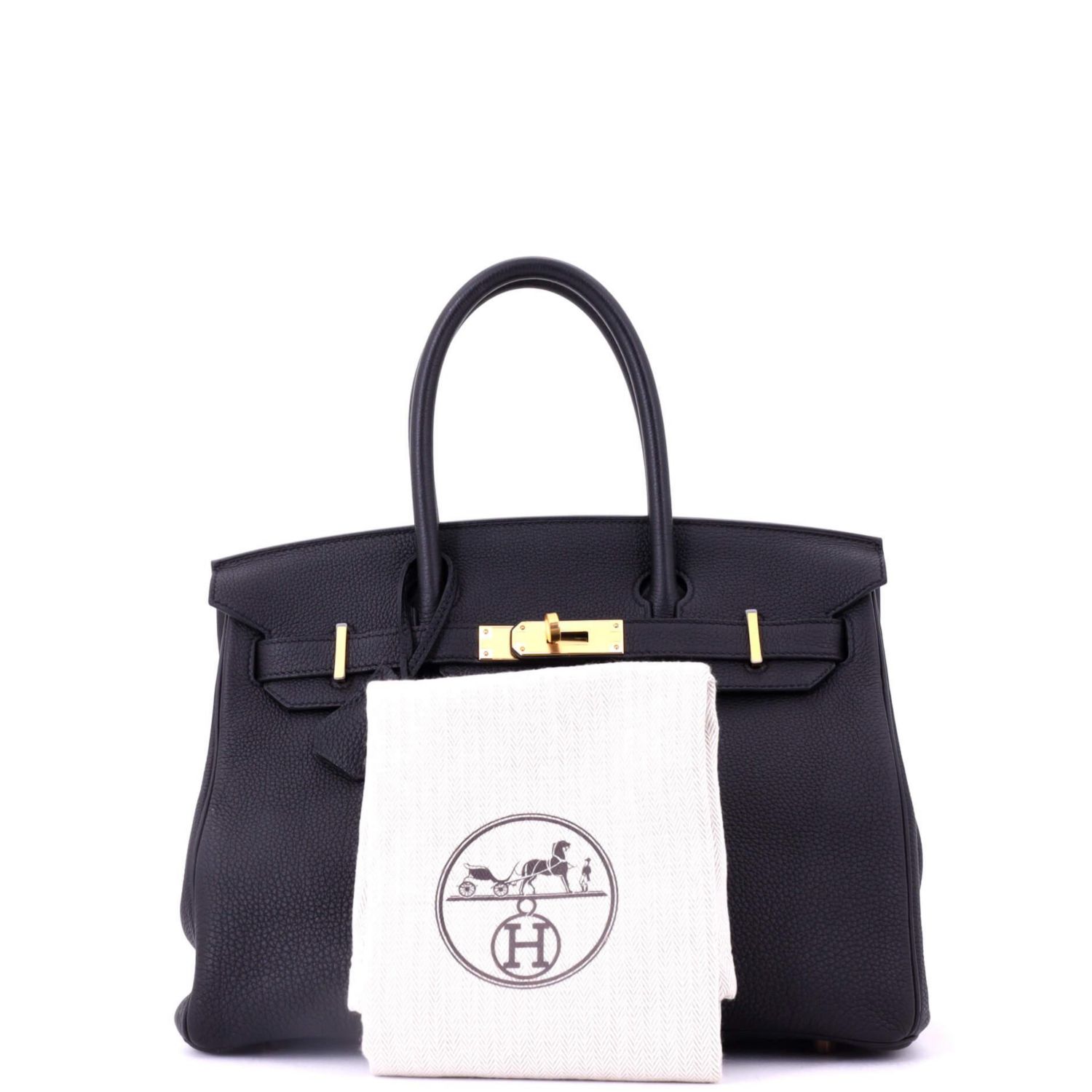 Birkin 30 Handbag Black Togo with Rose Gold Hardware