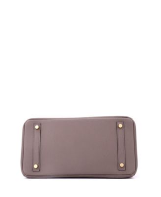 Birkin 30 Handbag Grey Epsom with Gold Hardware