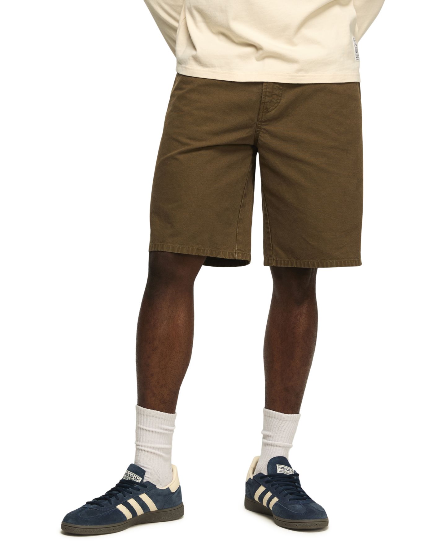 Мужские шорты Lucky Brand Canvas 5 Pocket, цвет: Оливковый — фото 1