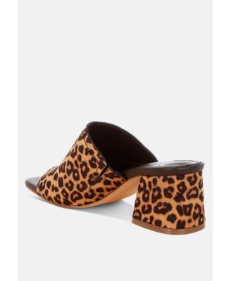 Rag and Co Womens Carmila Square Toe Block Heels