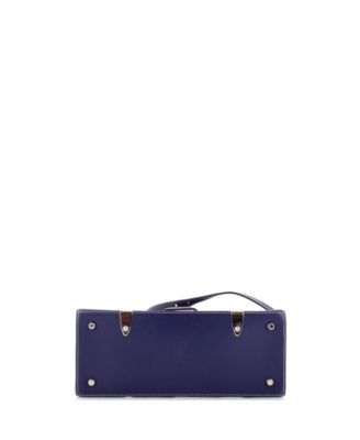 PM Saigon Top Handle Bag Coated Canvas with Leather