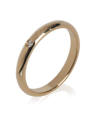 Gold Diamond C de Cartier Band