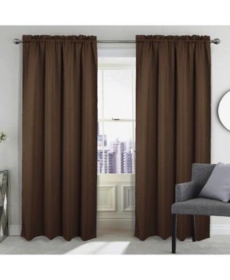 100% Polyester Twilight Blackout Rod Pocket Curtain Panel 54" x 90"