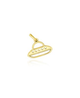 Mini Gold UFO Charm