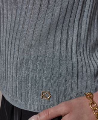 Women's Short-Sleeve Polo Sweater