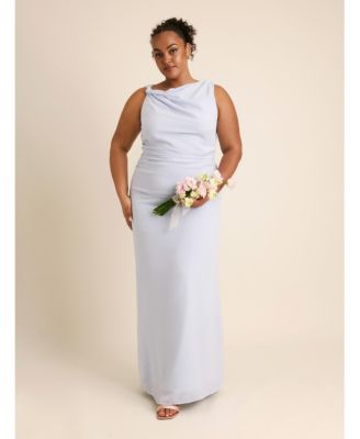 Women's Twist Asym Chiffon Bridesmaid Dress