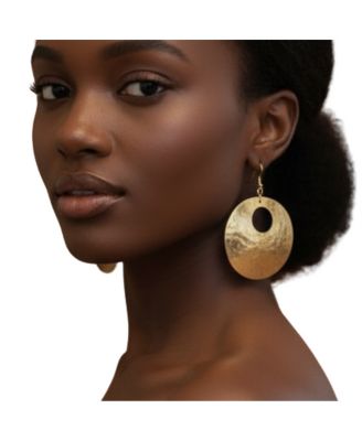Women's Zahara Brass Statement Earrings
