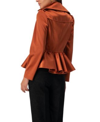 Women's Short Double-Breasted Trench Coat