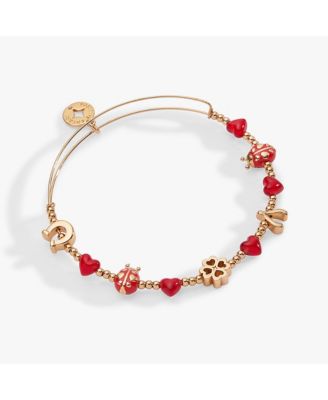 Lucky Ladybug Beaded Bangle
