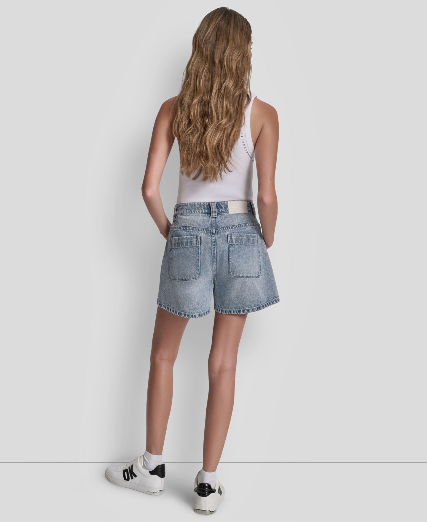 Женские шорты DKNY Jeans High-Rise A-Line, цвет: King — фото 5