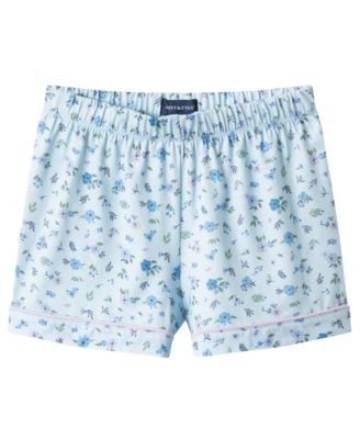 Girls' 6-16 Button-Down Shirt and Shorts, 2-Piece Pajama Set