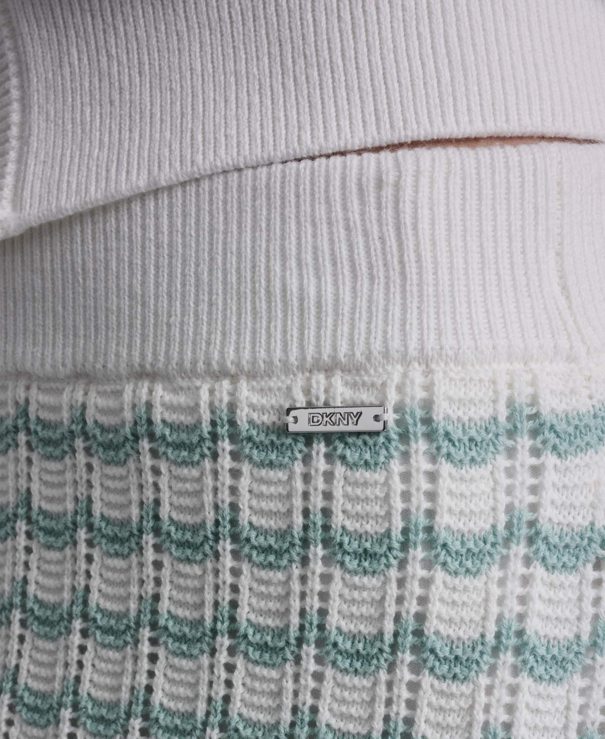 Dkny Jeans Women's Striped Pointelle Midi Skirt