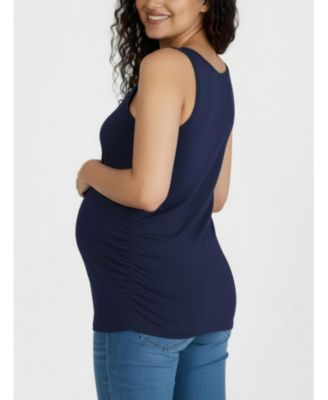 Maternity Motherhood Side-Ruched Tank Top