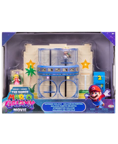 Детский игровой набор SUPER MARIO Gateway Galaxy Diorama Movie 3-Piece Playset, Ages 3+