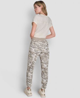 Women's High-Rise Bungee Waist Seamed Joggers