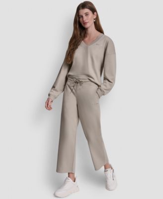 Women's Metallic Bubble Logo Crop Pants