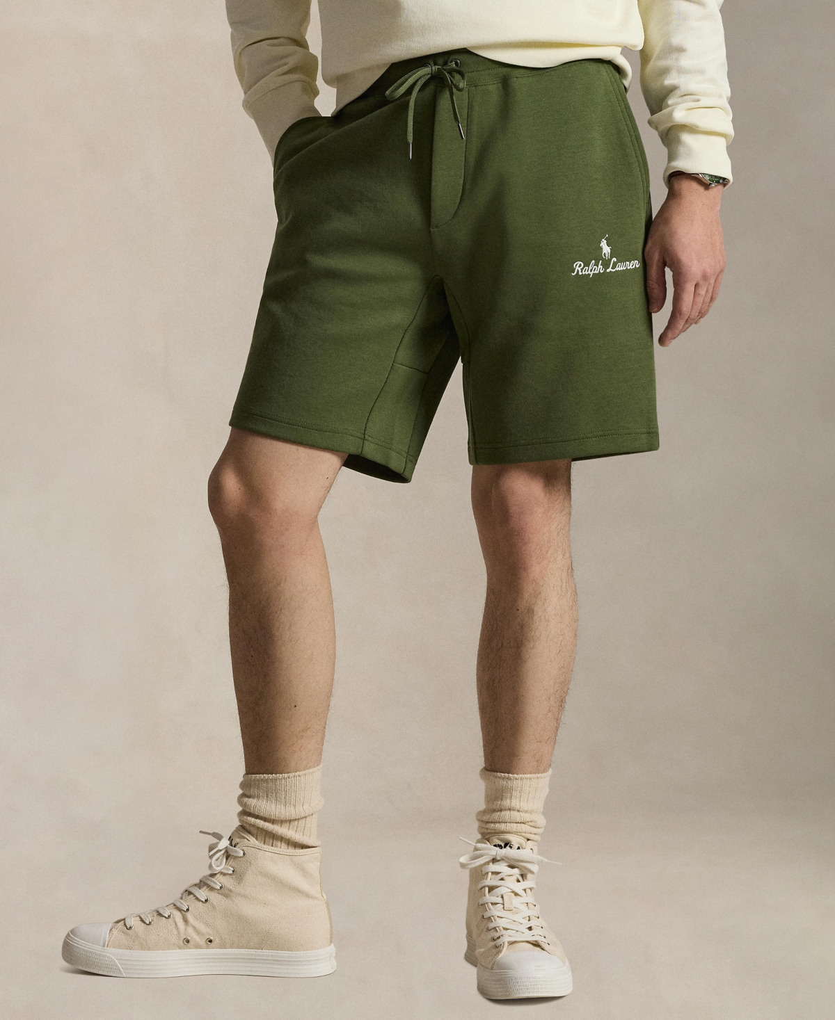Polo Ralph Lauren Men's Double-Knit Shorts - Supply Olive