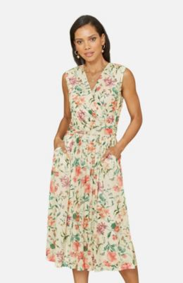 Women's Mesh Stretch Midi Dress