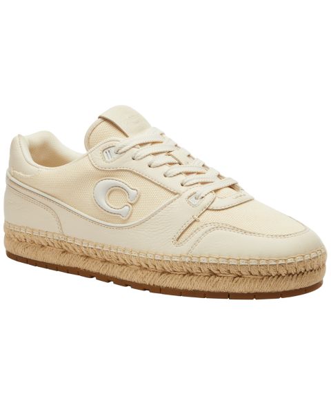 Женские кроссовки COACH Soho Espadrille Lace-Up, цвет: Меловой