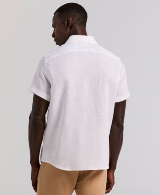 Men's Solid Linen Shirt