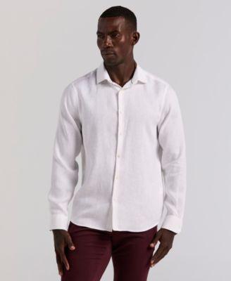 Men's Solid Linen Shirt