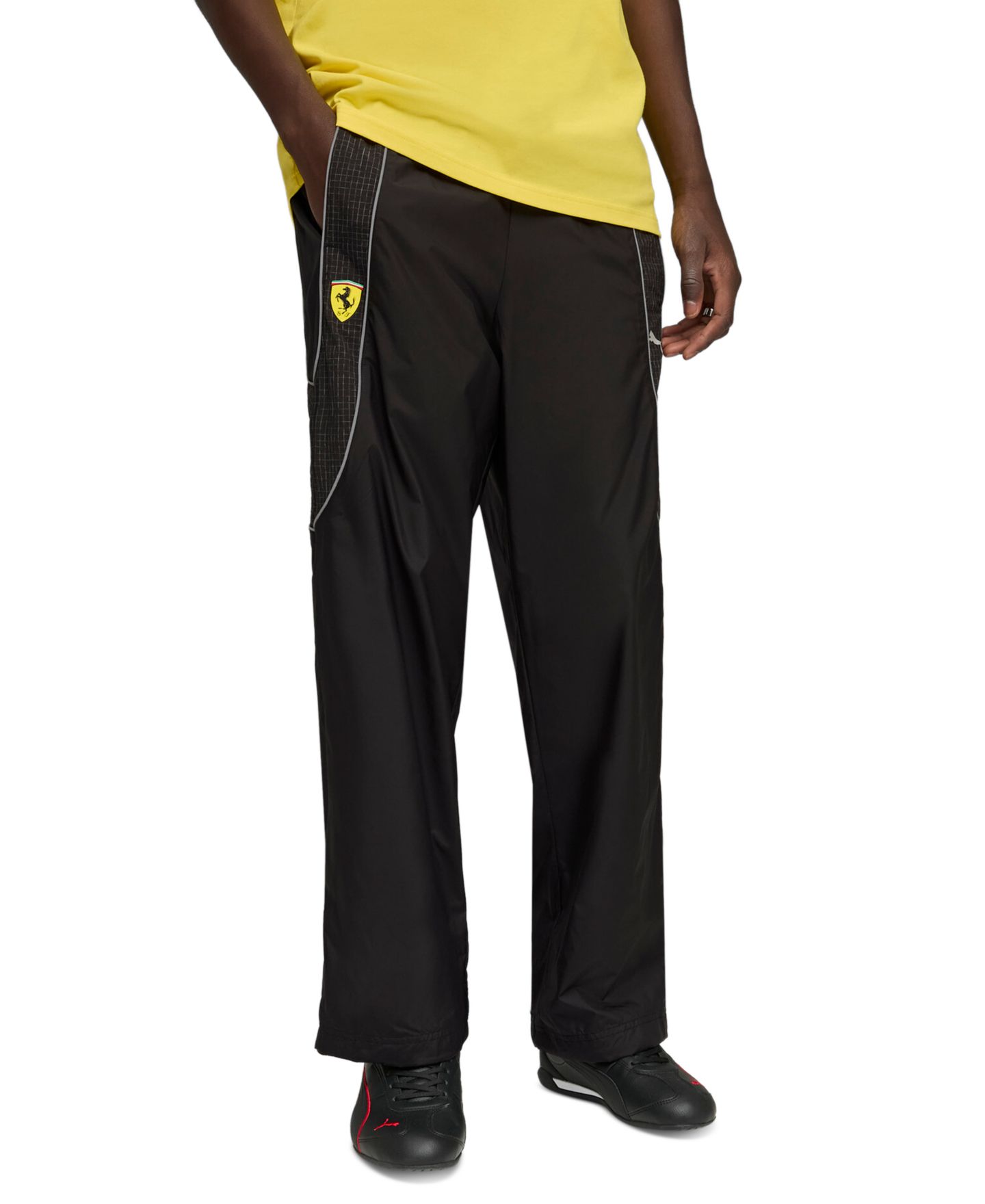 Мужские брюки Puma Ferrari Pumatech-X Regular-Fit, цвет: Чёрный — фото 1