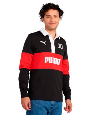 Men's Sport Rugby Polo Collared Shirt