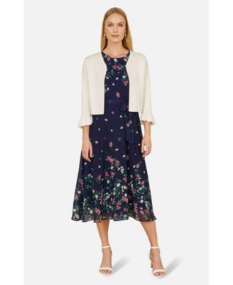 Women's Bell Sleeves Cropped Cardigan