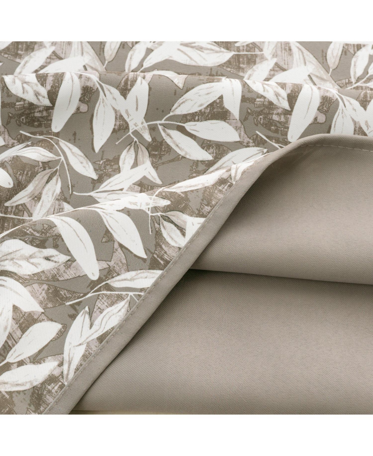 Rt Designers Collection 100% Polyester 190 Gsm Marina Revisible Blackout Grommet Curtain Panel