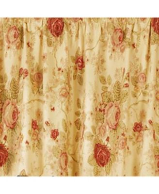 Greenland Home Fashion Antique Rose Window Valances - Multi 84x21"
