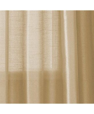 100% Polyester 82 GSM Faux Silk Nikki Rod Pocket Curtain Panel