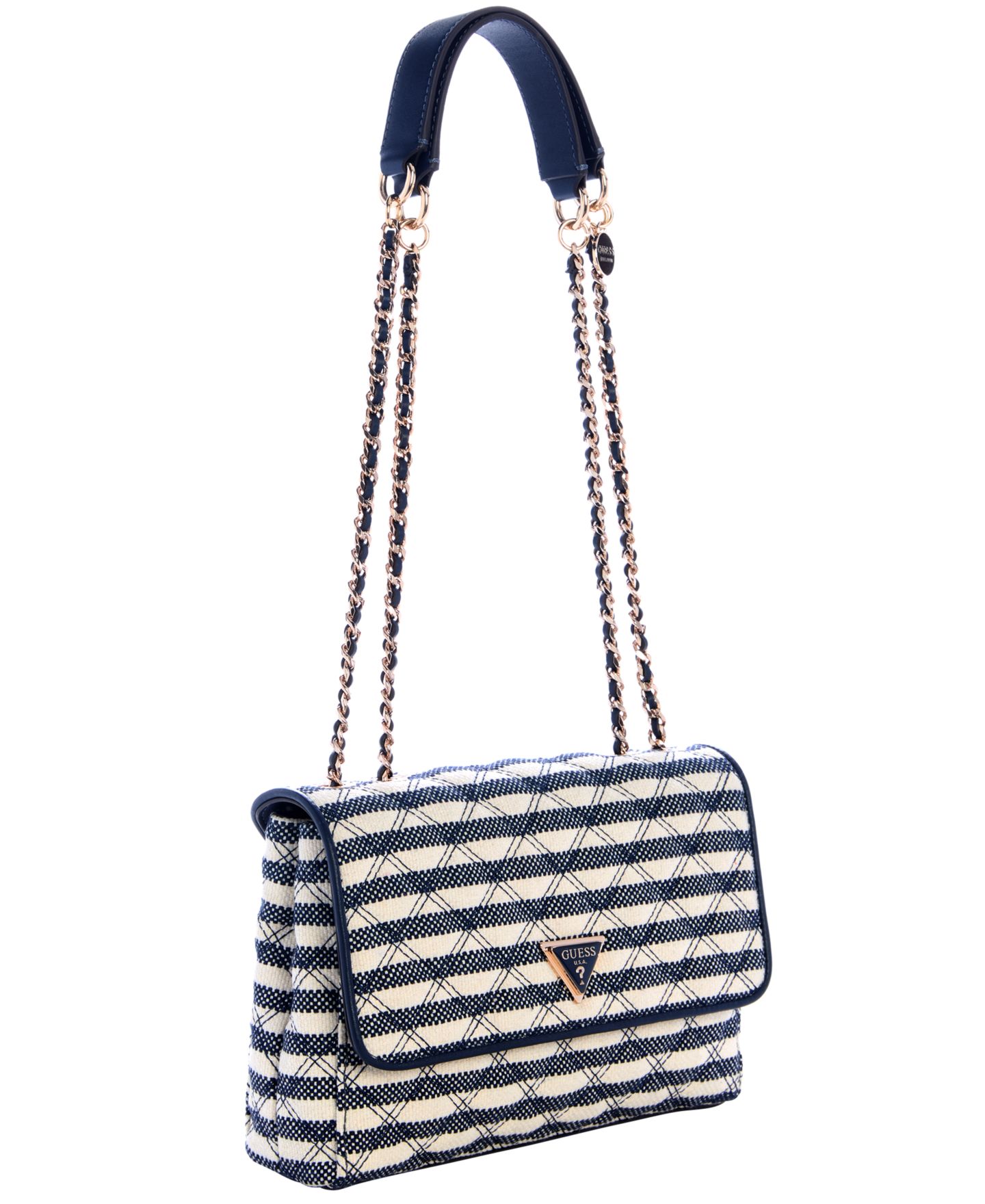 Женская сумка GUESS Giully Ii 2 Compartment Convertible Small Flap, цвет: Синий — фото 3