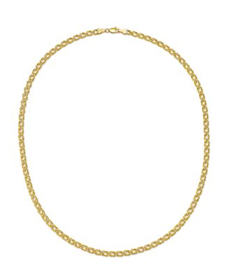 Link Harlequin Necklace in 10k Yellow Gold