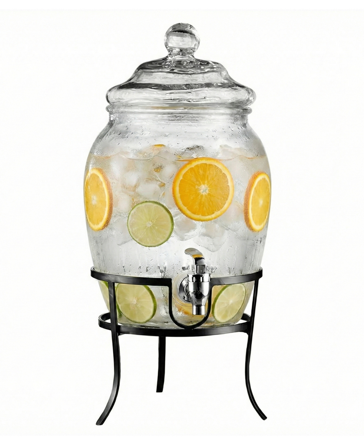 Style Setter Fortuna 2 Gallon Beverage Dispenser with Metal Stand