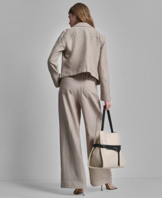 Women's Zipper Detailed Crinkle Jacket