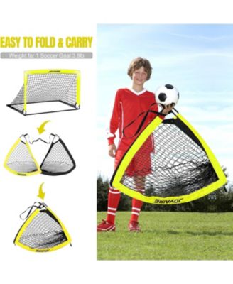 6x4ft 5 Layer Portable Pop Up Soccer Goal Set