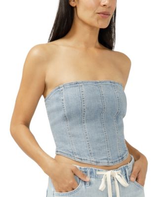 Women's Denim Corset Top