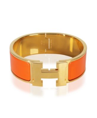 Hermes Gold-Plated  Clic Clac In Organe Fruite Bracelet