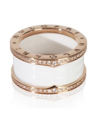 BVLGARI Rose Gold Diamond B.zero1 Ring