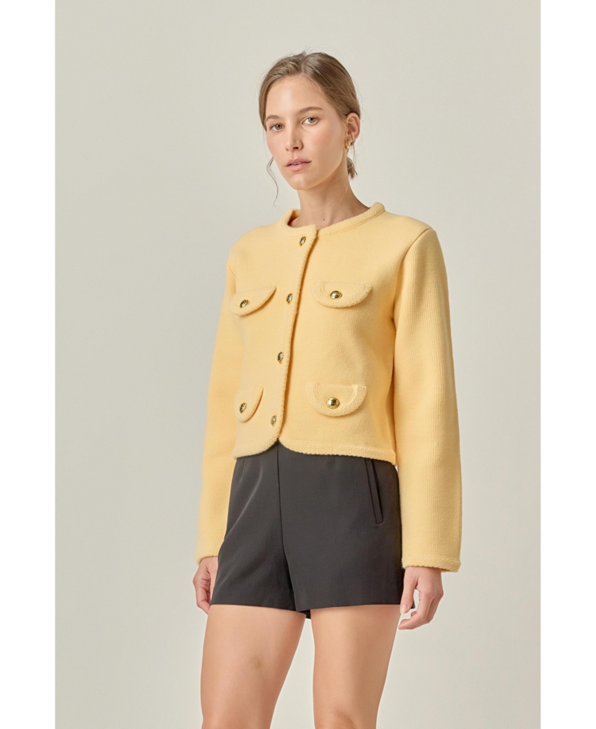 English Factory Women's Round Hem Cardigan