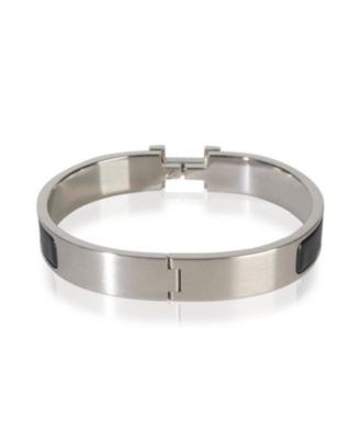 Pre-Owned BVLGARI Hermes  Clic HH In Noir Mat Bracelet
